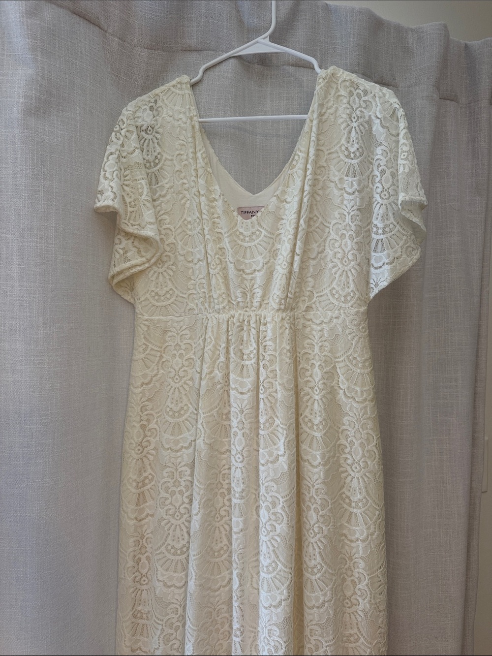 Edith Lace Kimono Maternity Gown